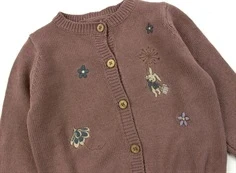 Wheat lavender rose strik cardigan Ella